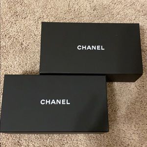 Two Chanel sunglasses boxes